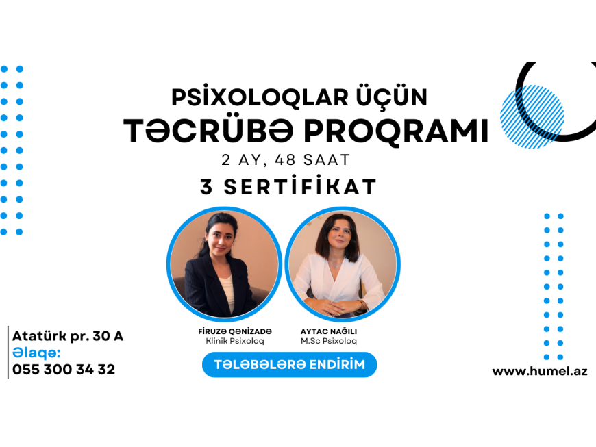 PSİXOLOQLAR ÜÇÜN “TƏCRÜBƏ PROQRAMI”